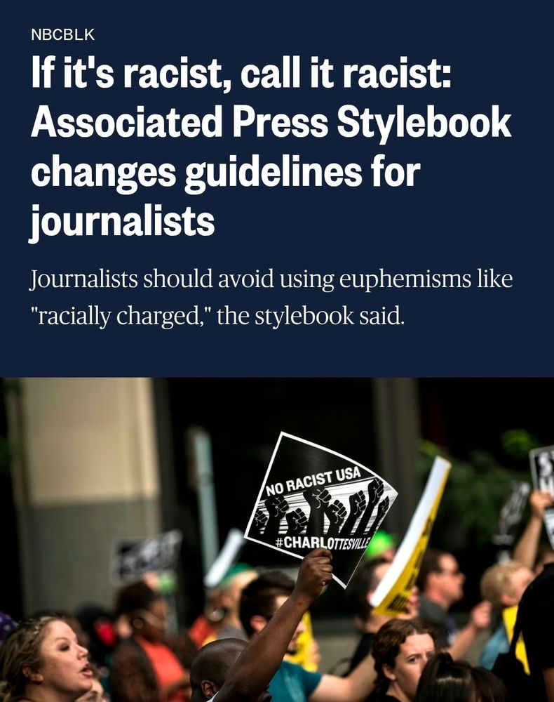 If it's racist, call it racist: Associated Press Stylebook changes guidelines for journalists
Journalists should avoid using euphemisms like "racially charged," the stylebook said.