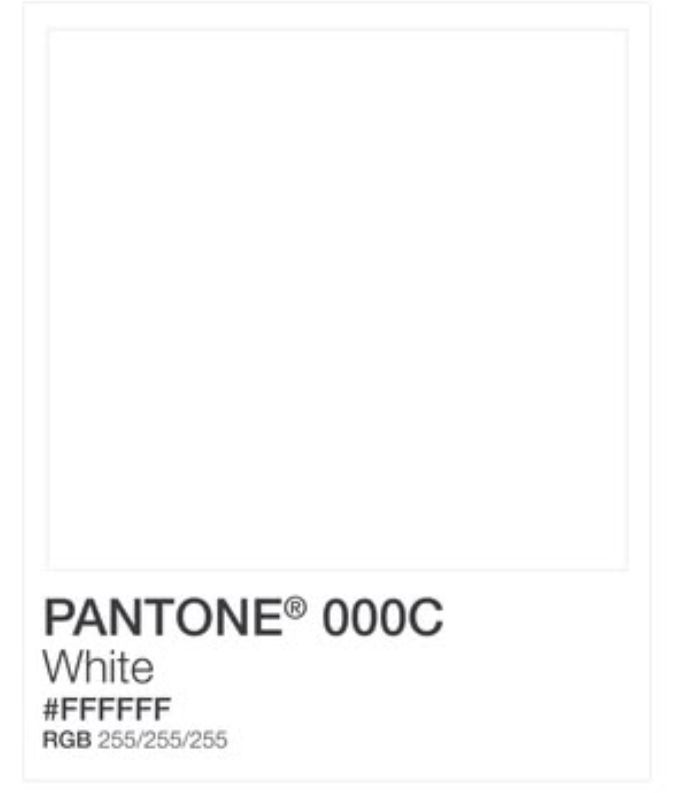 Pantone white card