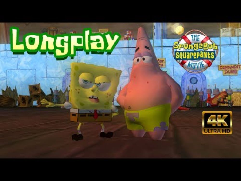The SpongeBob Movie [Game] | Longplay (4K) 100% |