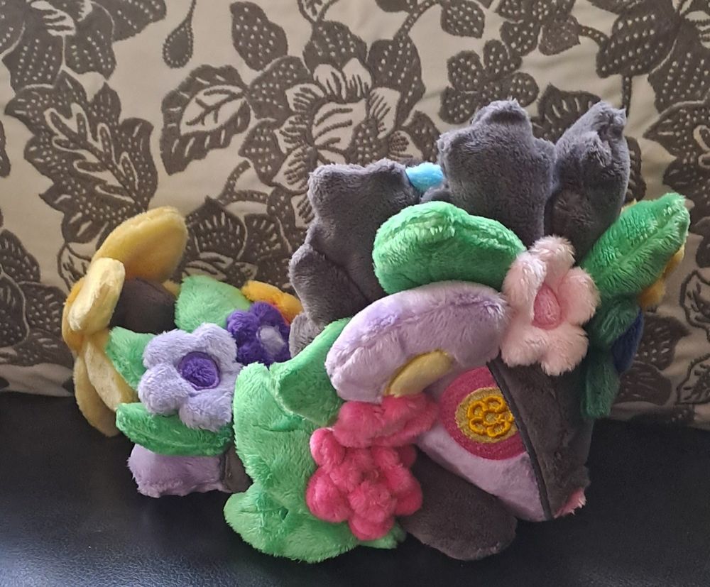 Side view one of the plushie