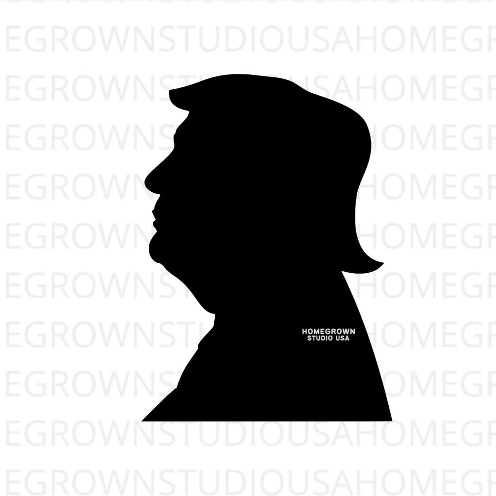 Silhouette of Trump