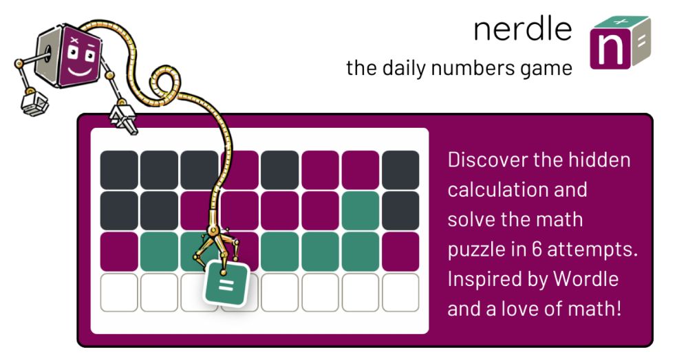 Nerdle - the daily numbers game