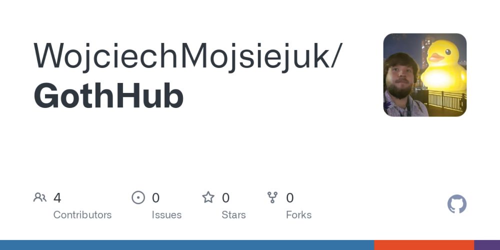 GitHub - WojciechMojsiejuk/GothHub