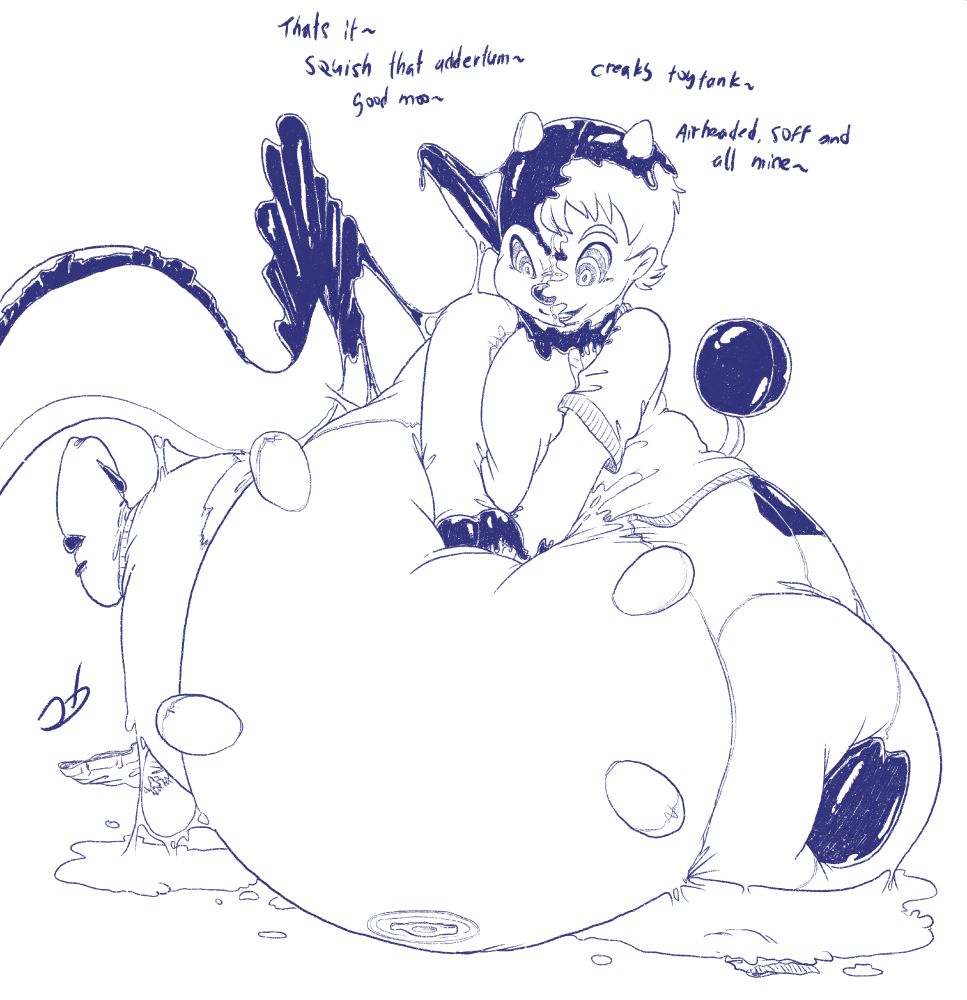 A human transforming into a inflatable pooltoy Miltank with a nice amount of hypnosis. Nice amounts of udder belly inflation and goop. Also that's totally Stormy's tail coming in from off-screen to be the instigator of this transformation.~ Good moo~