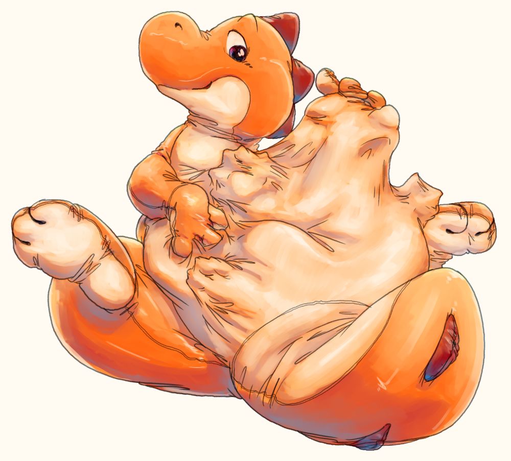 Living inflatable Yoshi just after giving somebody the best pooltoy ride straight into itself.~