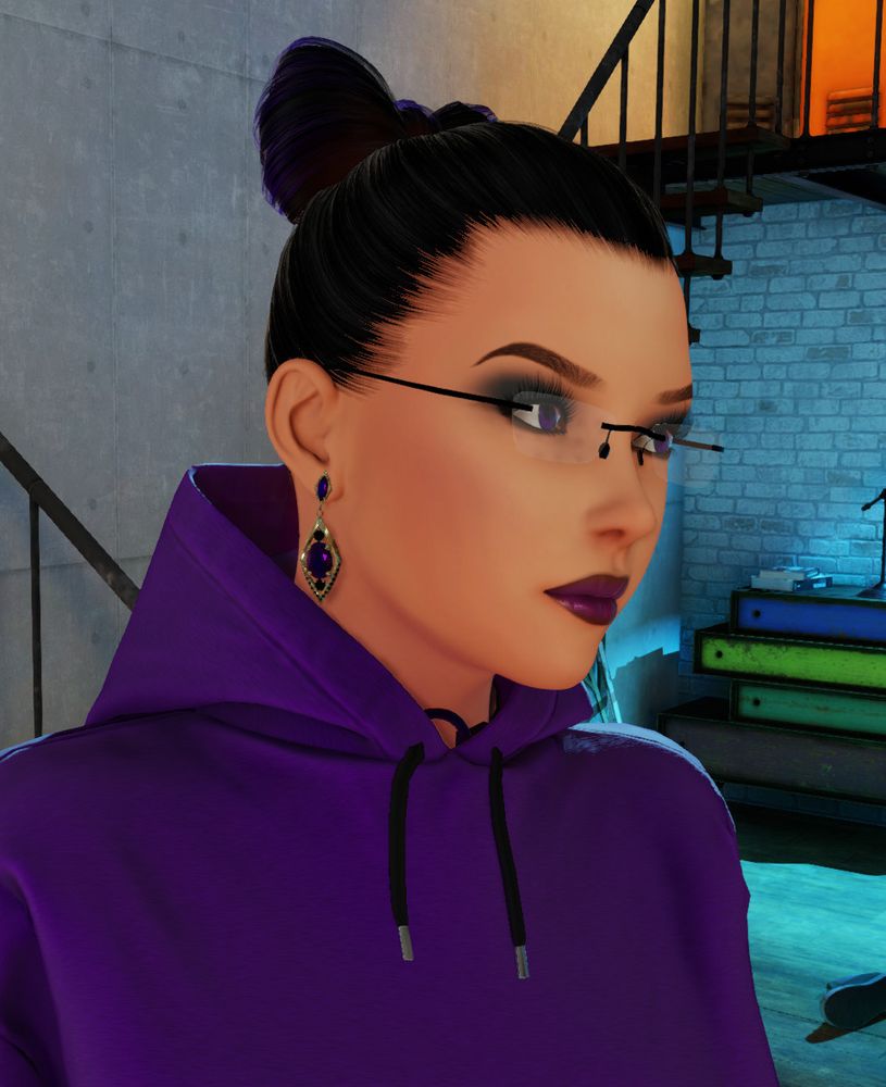 a new hairstyle in the game 3dxchat.