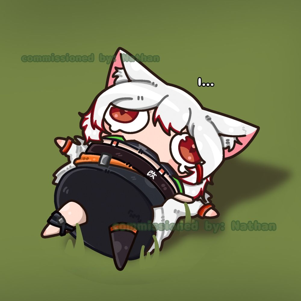 Original character commission on repo "I LOVE" MEME