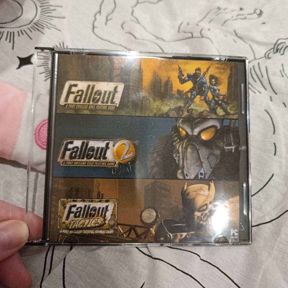 Home made DVD case with Fallout, Fallout 2, Fallout tactics.