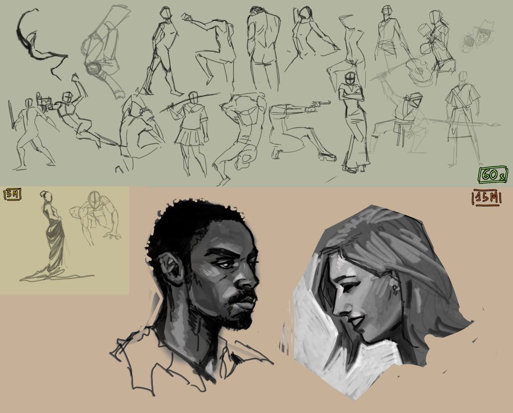 a multitude of studies classified in 60 seconds, 5 mins and 15 mins to get a bit more of fluidity and gesture