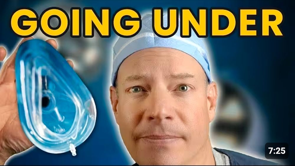 A man holding a breathing device with the text: "GOING UNDER"