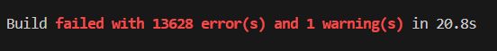 Build error message