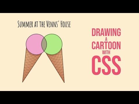 Creating a cartoon with CSS: Venn's Summer (with commentary)
