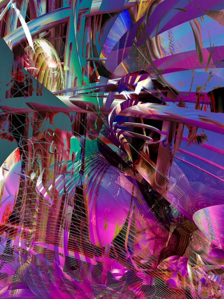 psychedelic digital abstract 
