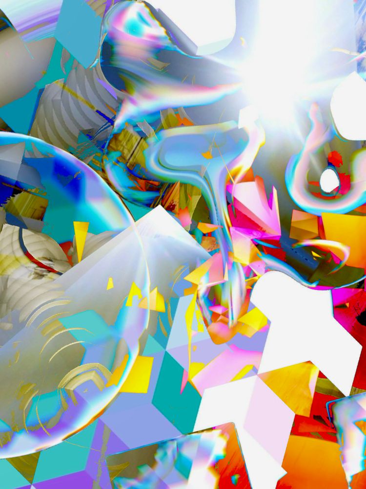 psychedelic digital abstract 