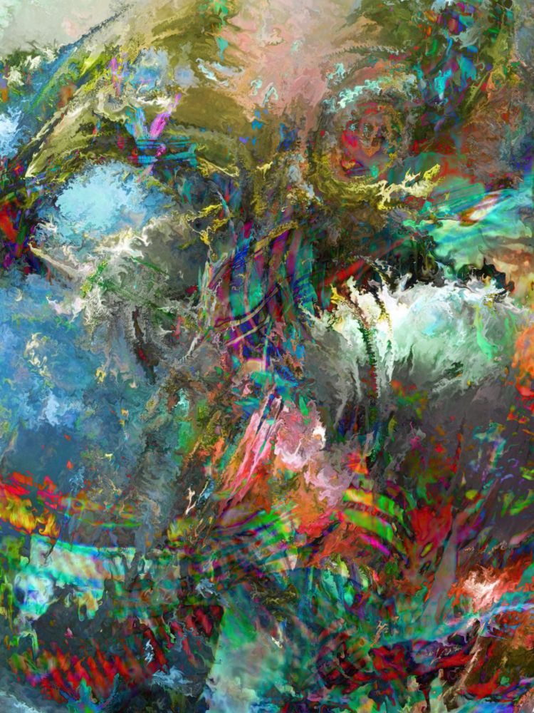 psychedelic digital abstract 