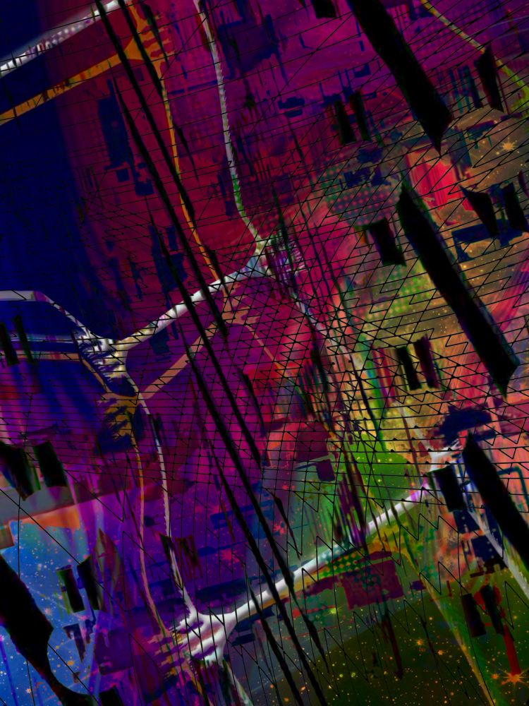 psychedelic digital abstract 