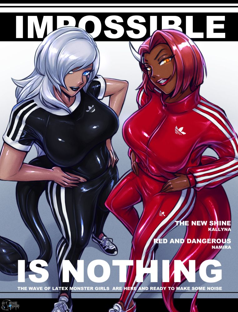 Kallyna and Namira Adidas Latex