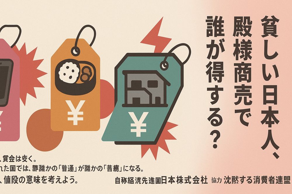 商品は高く、賃金は安く。
搾取に慣れた国では、誰かの「普通」が誰かの「苦痛」になる。
もう一度、値段の意味を考えよう。