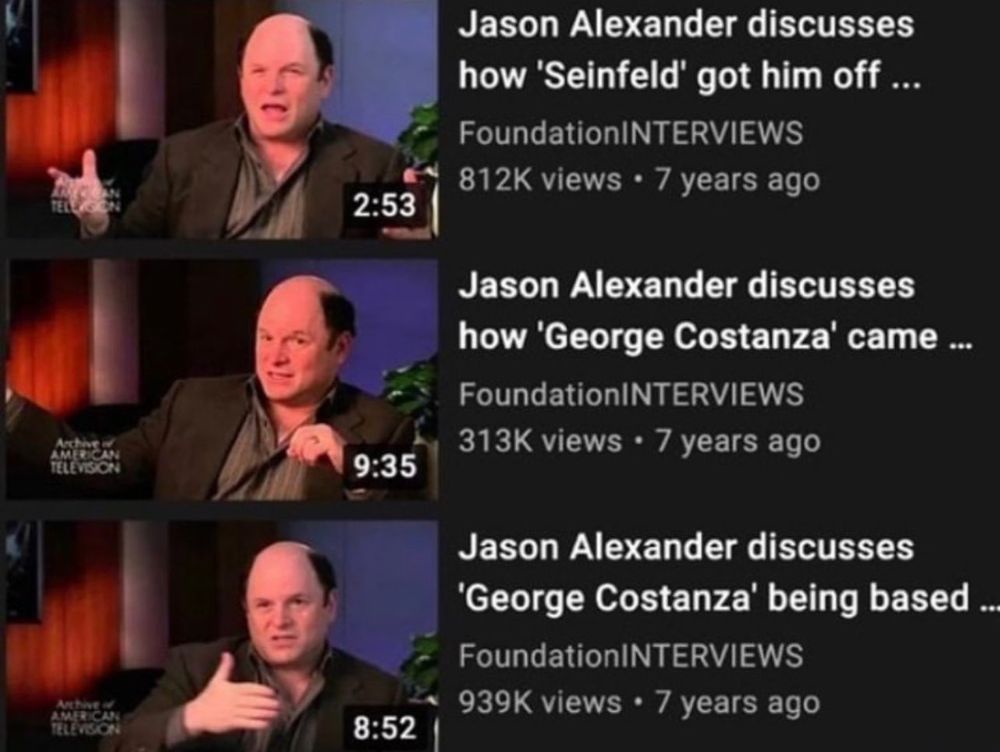 Jason Alexander discusses how Seinfeld got him off
Jason Alexander discusses how George Costanza came
Jason Alexander discusses George Costanza being based
