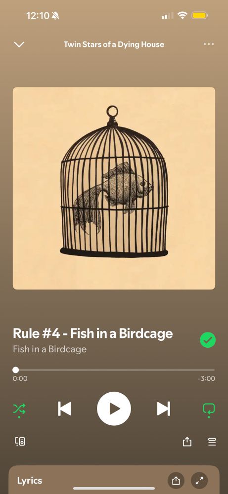 Rule #4 by Fish in a Birdcage 