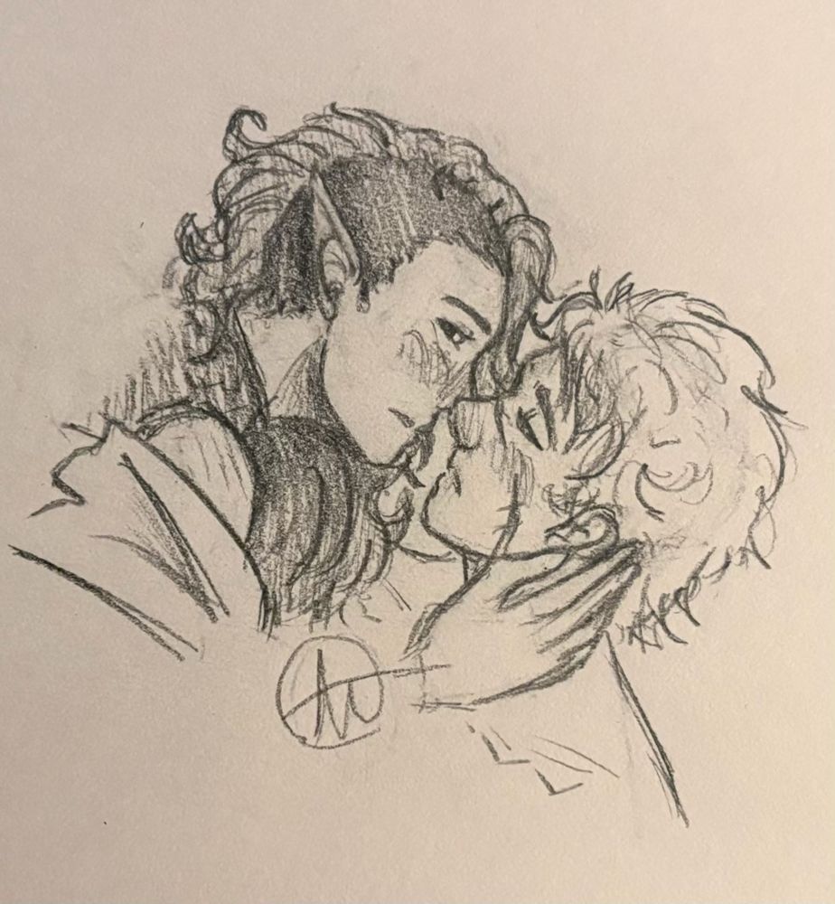 Gash and Virion as drawn by my husband