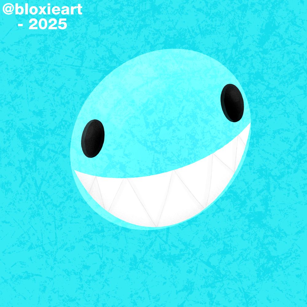 Bubble from The Amazing Digital Circus behind a cyan background