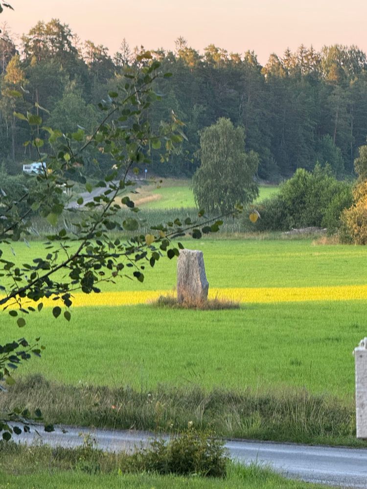 Rune stone in the distance