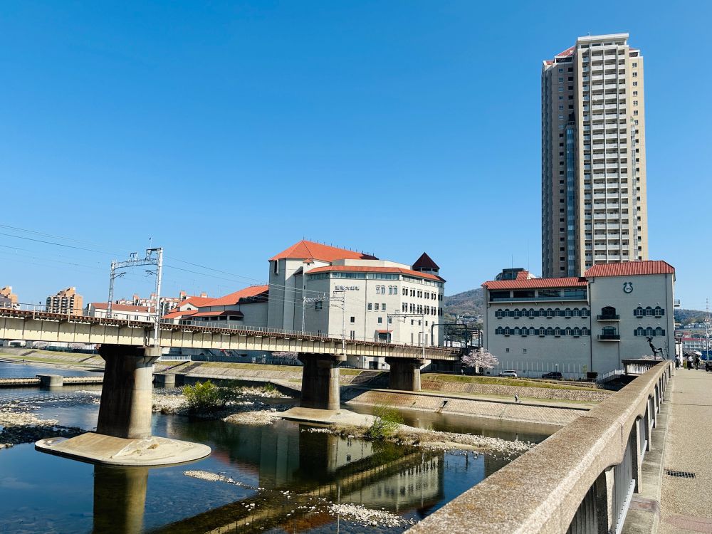 宝塚大劇場と武庫川