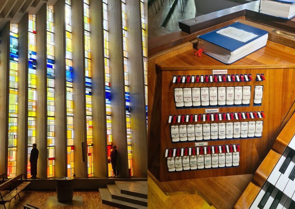 eine Collage einer Kirche