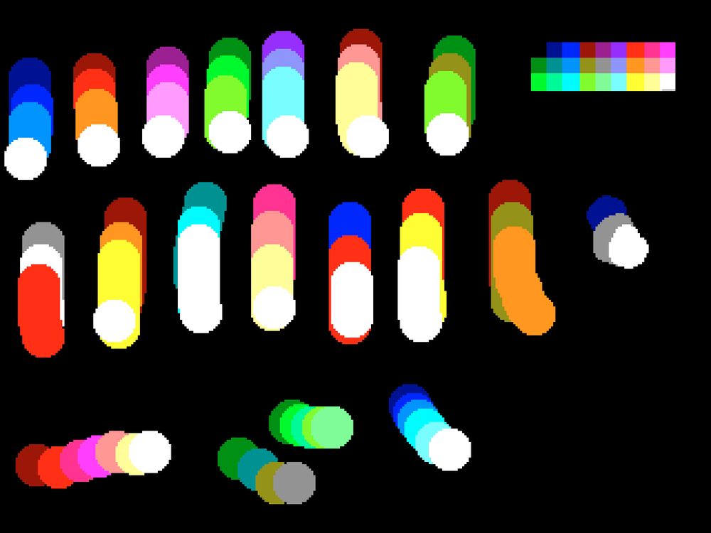 Amstrad CPC pallette color ramps