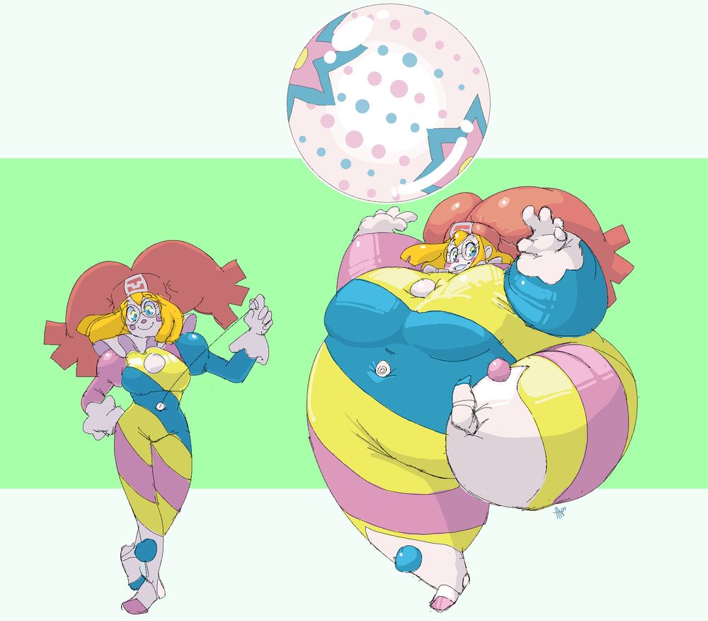 Inflatable Blacephalon clown throwing an inflatable orb at you to ponder over