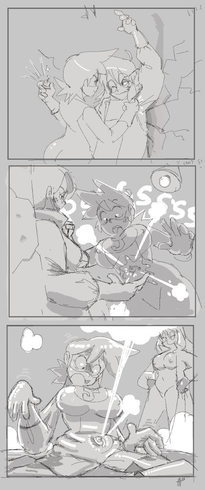 Superhero Jeanne has the villain cornered. In a last ditch effort, the villain pulls out a mysterious pool toy valve device and places it on the hero's belly. This causing her body to rubberize and transform into an hollow inflatable. Much to her horror and embarrassment, the air rushes out of her body as she helplessly flattens out like a tarp. 

#inflation #deflation #superheroes #pooltoy #rubber