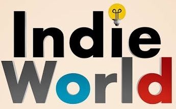 Indie World Showcase logo over a warm white background.