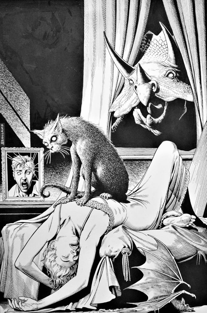 Oh, so it wasn’t just the cat wanting me to get up at half three, then… art by Brian Bolland