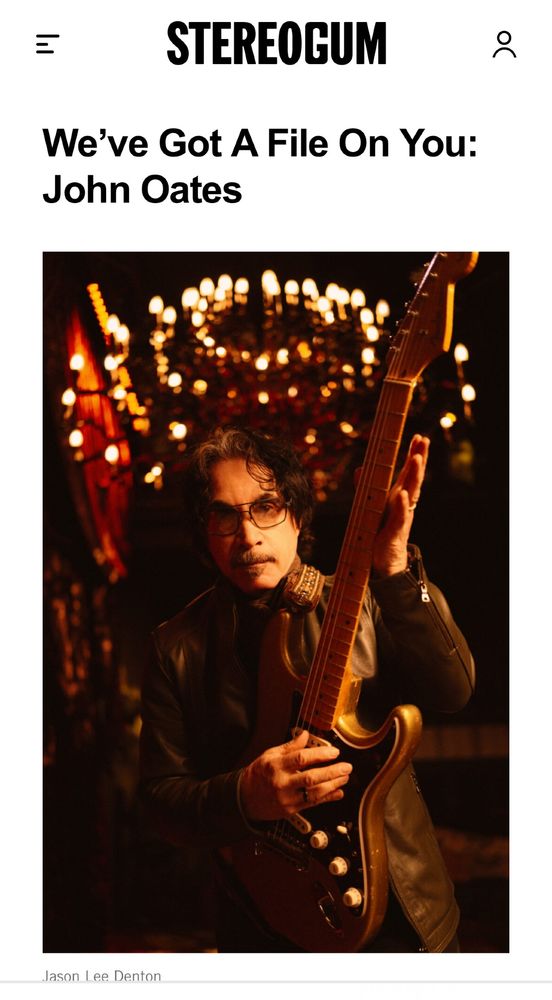 a photo of john oates with the headline 