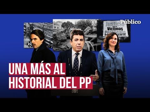 Prestige, Yak-42, 11M o DANA de València: el PP repite su fórmula de mentiras y evasión una vez más