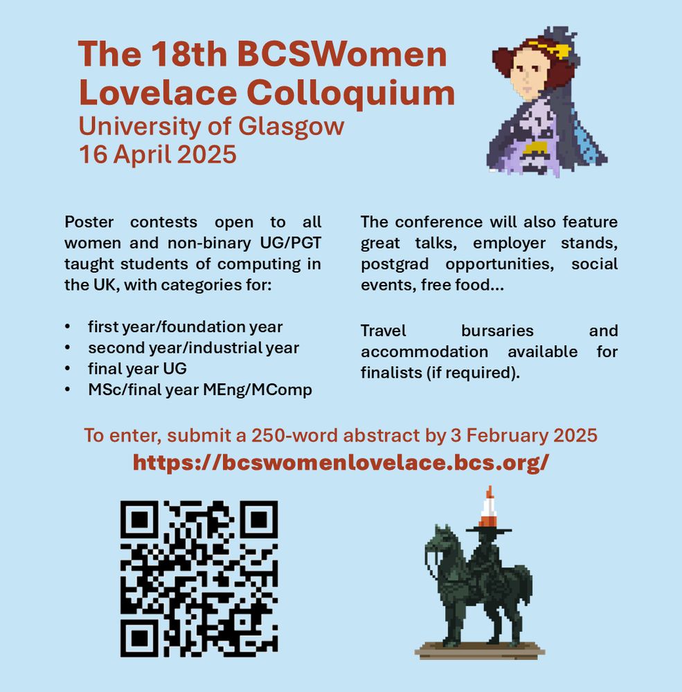 The 18th BCSWomen Lovelace Colloquium is hosted by the University of Glasgow in 2025.