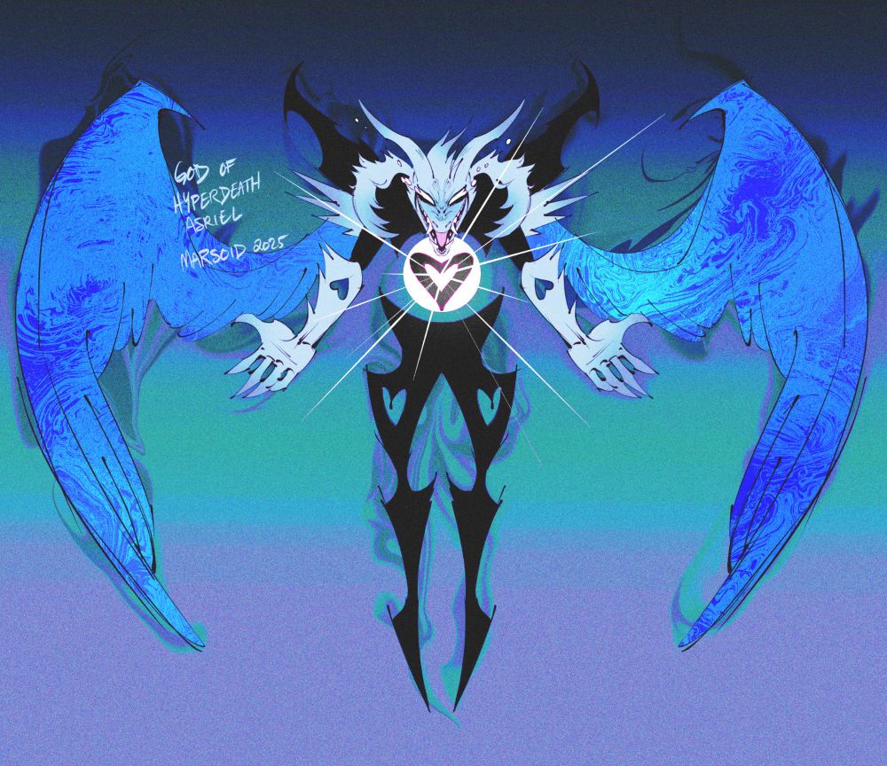 Art of Asriel God of hyperdeath, from undertale