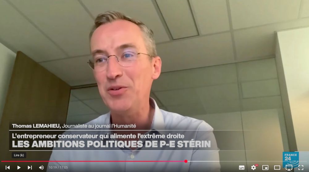 Capture d’écran d’une intervention sur France 24 le 1er août 2025