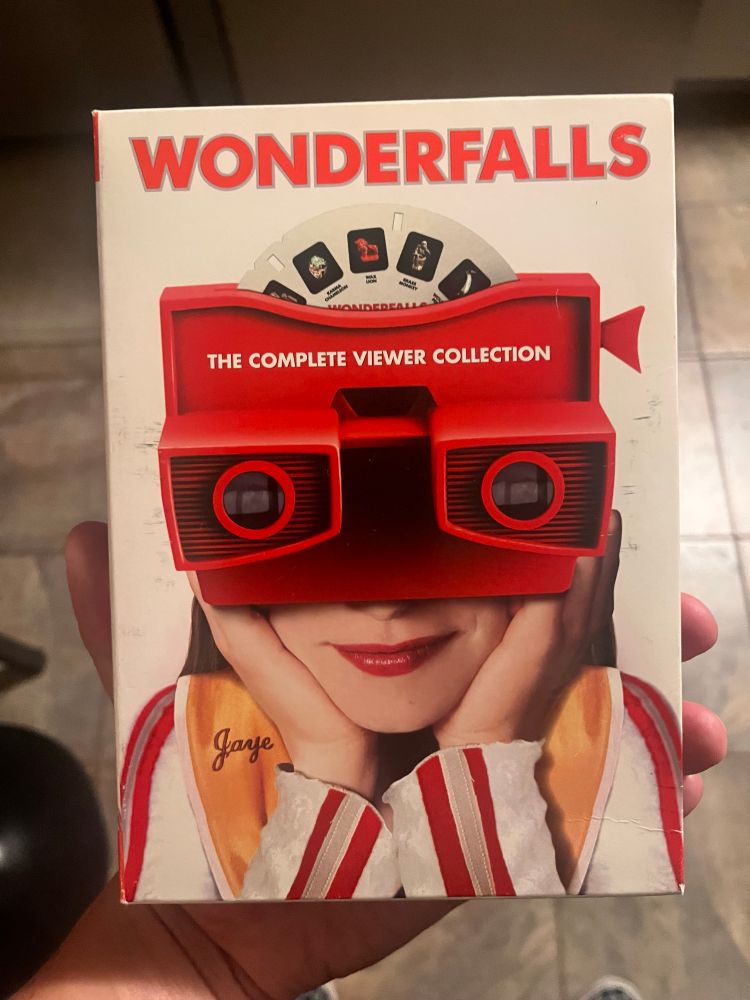 The DVD collection for the tv show, “Wonderfalls”