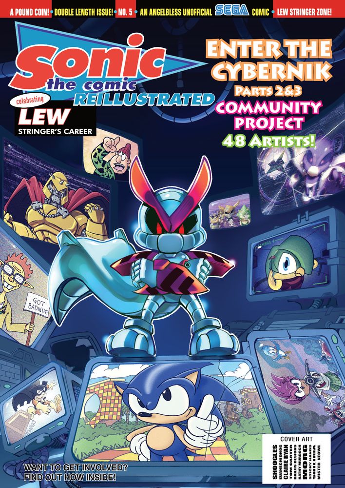 Sonic The Comic Reillustrated 5: Enter the Cybernik (parts 2 & 3) cover