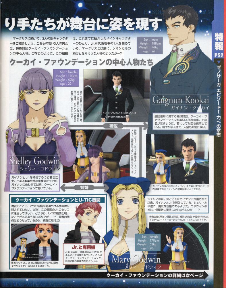 A page mainly focusing on the main characters from the Kukai Foundation.