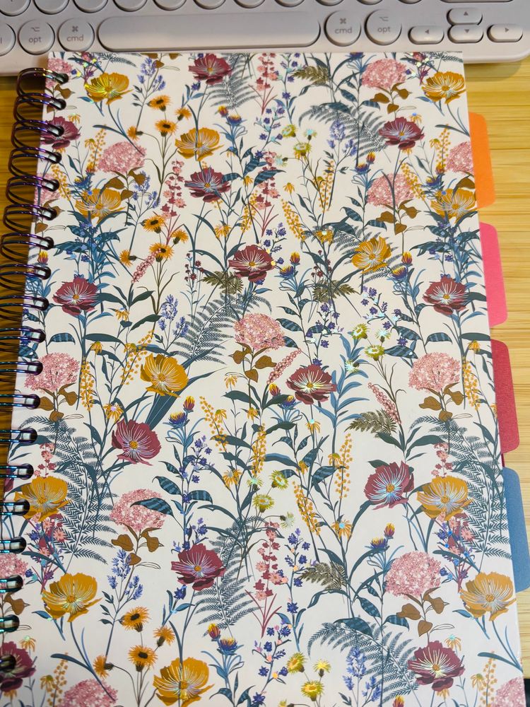 Floral hard-cover Pukka Pad B5 project book
