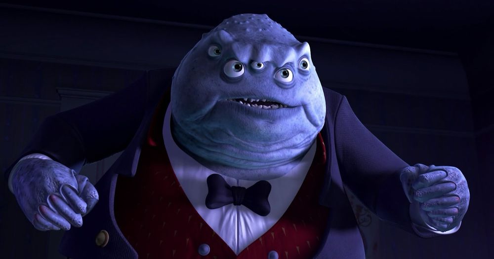 the five eyed boss man from monsters inc, preparing to say "i'll kidnap a thousand children before i let this company die"