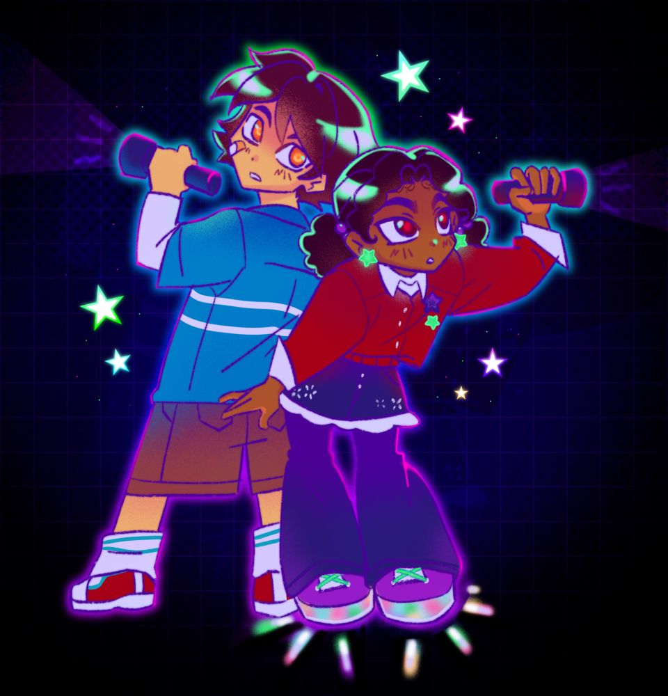 Cassie and Gregory from FNAF Security Breach