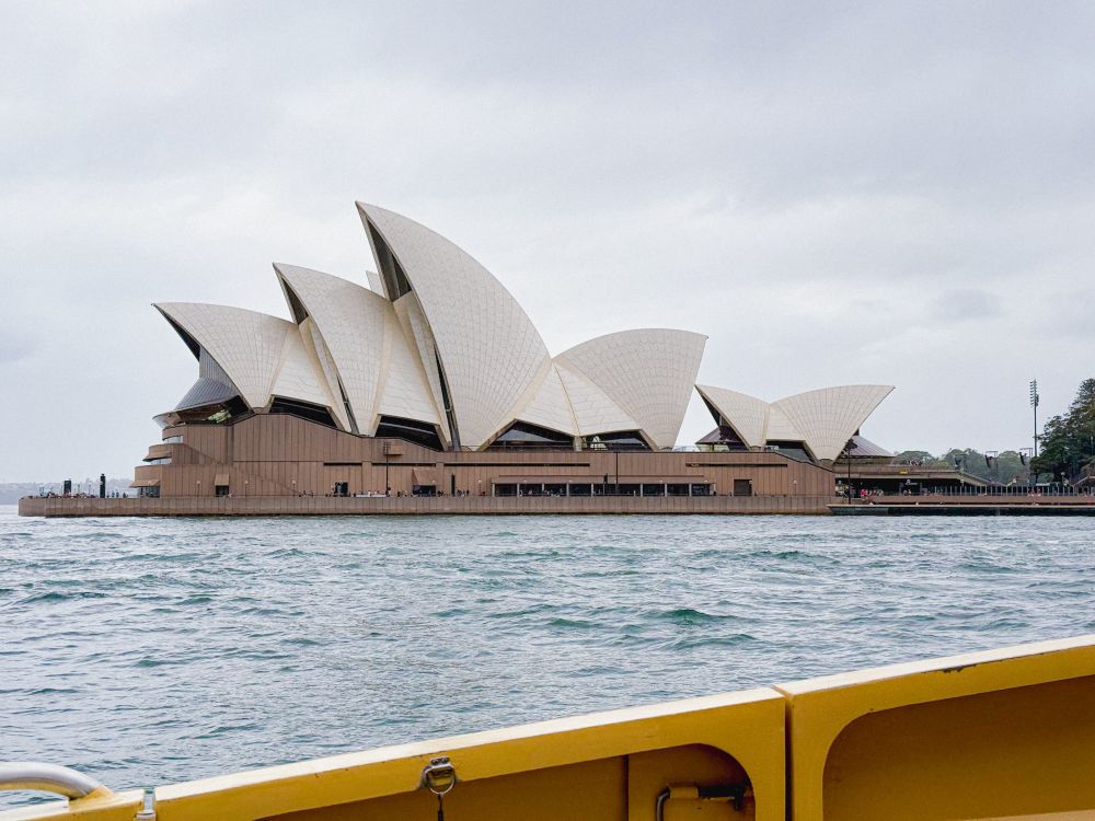 The Sydney Opera House, seen from the ferry.
