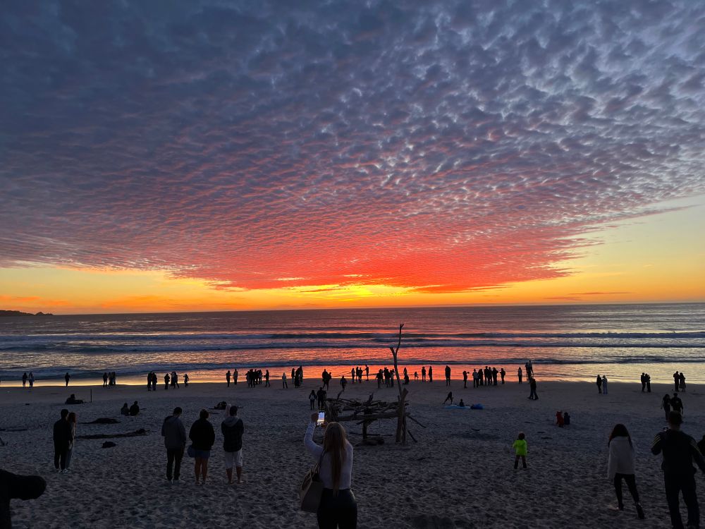 Sunset at Carmel-by-the-Sea. 