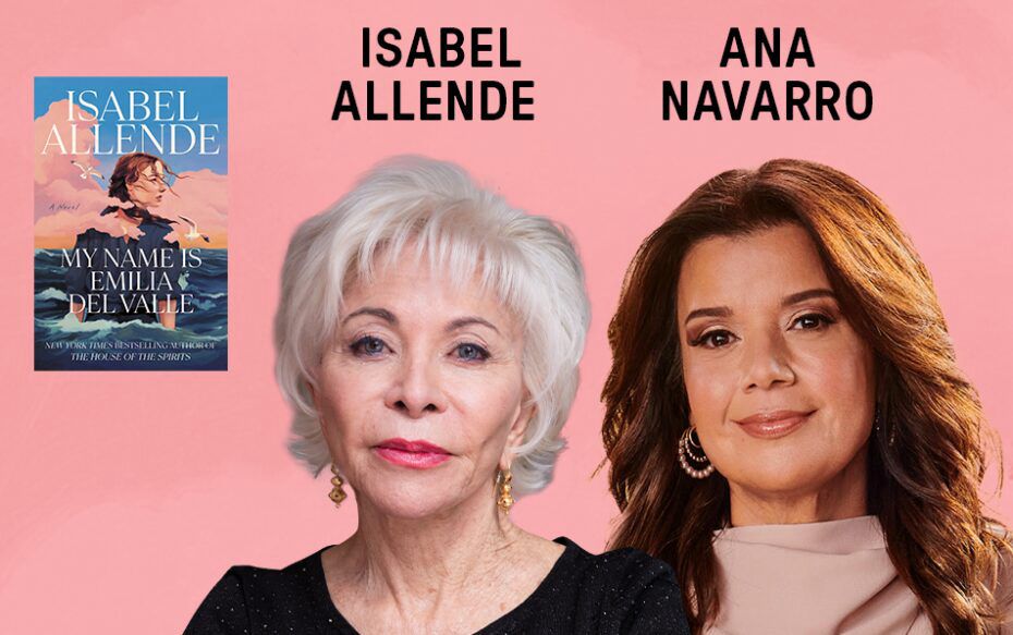 Isabel Allende and Ana Navarro book talk banner 