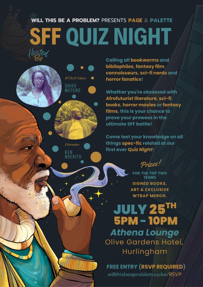 Poster for our first-ever SFF quiz night presented by WTBAP