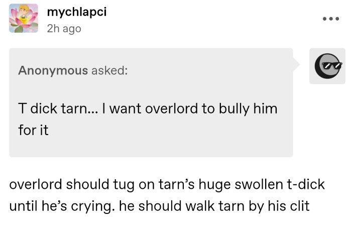 https://www.tumblr.com/mychlapci/777379839091130368/t-dick-tarn-i-want-overlord-to-bully-him-for-it